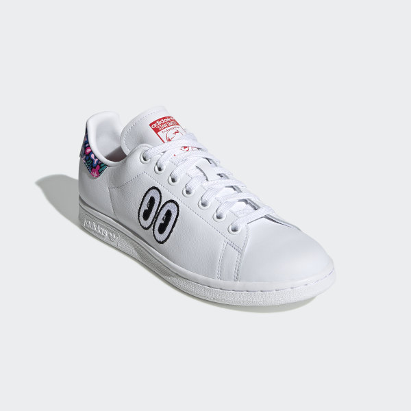 stan smith white active red