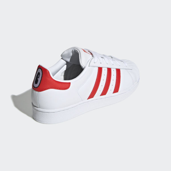 red adidas superstar