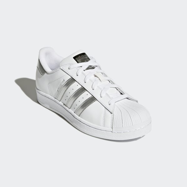 white and silver superstars