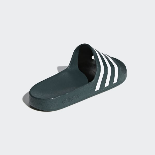 green adidas slippers