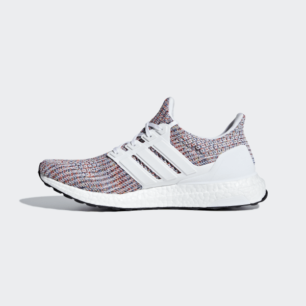 ultra boost white with rainbow