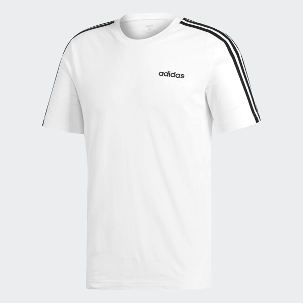 adidas 3 stripes tee white