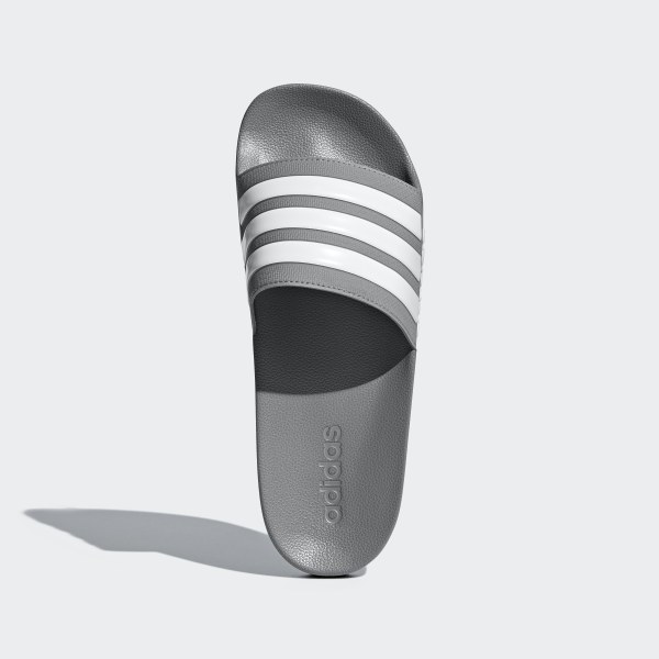 gray adidas slides