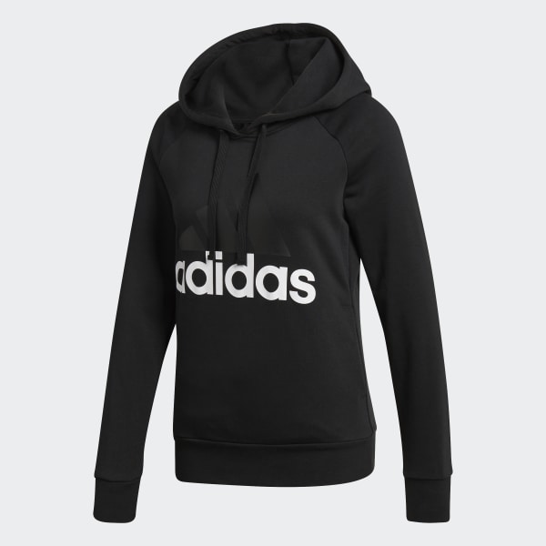 adidas Essentials Linear Pullover Hoodie schwarz | Frauen adidas Essentials Linear Pullover Hoodie schwarz | Frauen