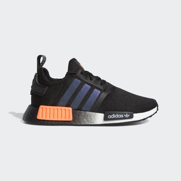 nmd black solar orange