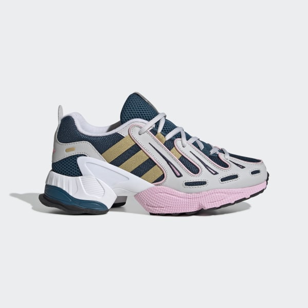 adidas originals eqt gazelle sneakers in navy and pink