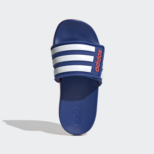 Шлепанцы Adilette Comfort Royal Blue / Cloud White / Solar Red EG1351