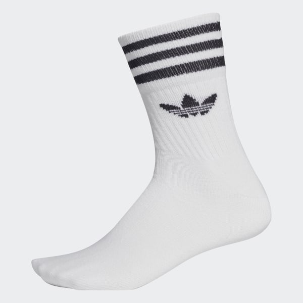 adidas Mid-Cut Crew Socks 3 Pairs - White | adidas US adidas Mid-Cut Crew Socks 3 Pairs - White | adidas US