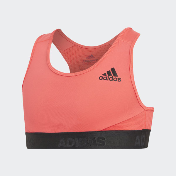 red adidas sports bra