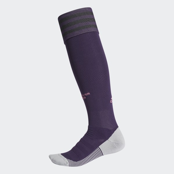 purple adidas football socks
