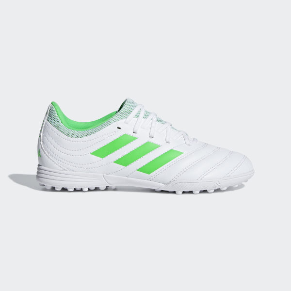 35324fd09c Adidas Copa 19 3 Turf Shoes White Green Izmirhabergazetesi Com