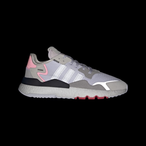 Adidas nite jogger white glow pink clearance