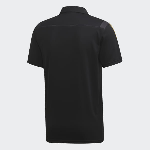 Real Madrid Polo Shirt Black / Dark Football Gold DX7857
