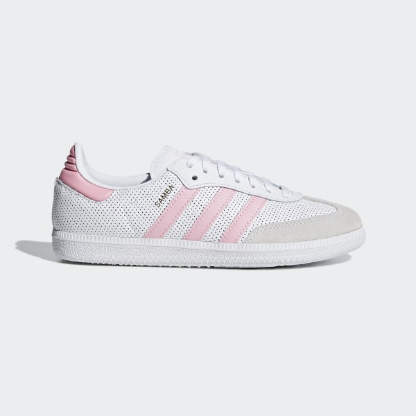 adidas samba white pink
