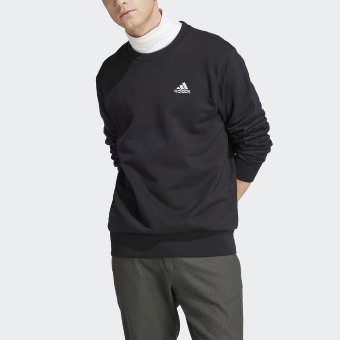 Mens black crew discount neck