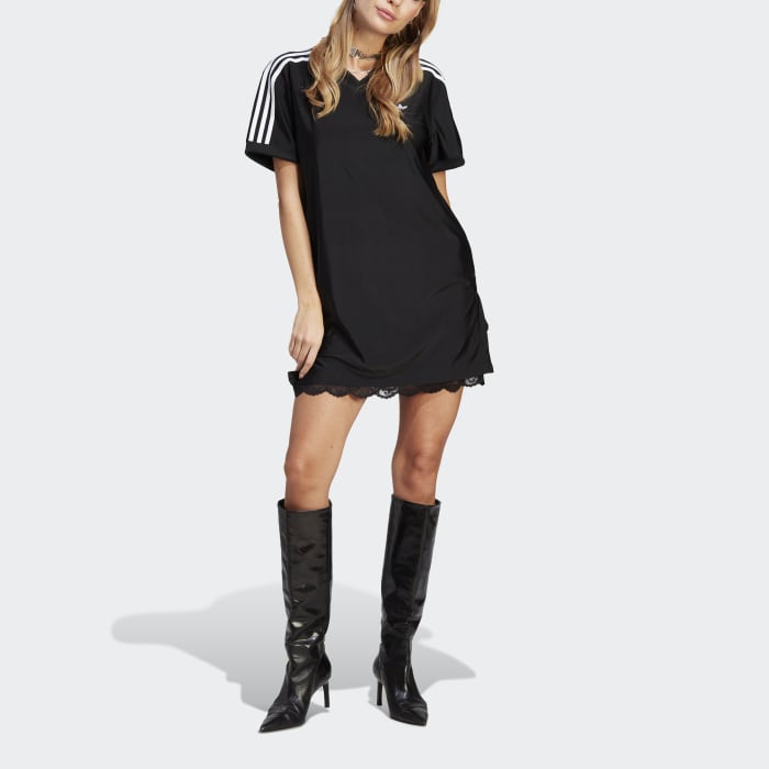 Black adidas tshirt dress store
