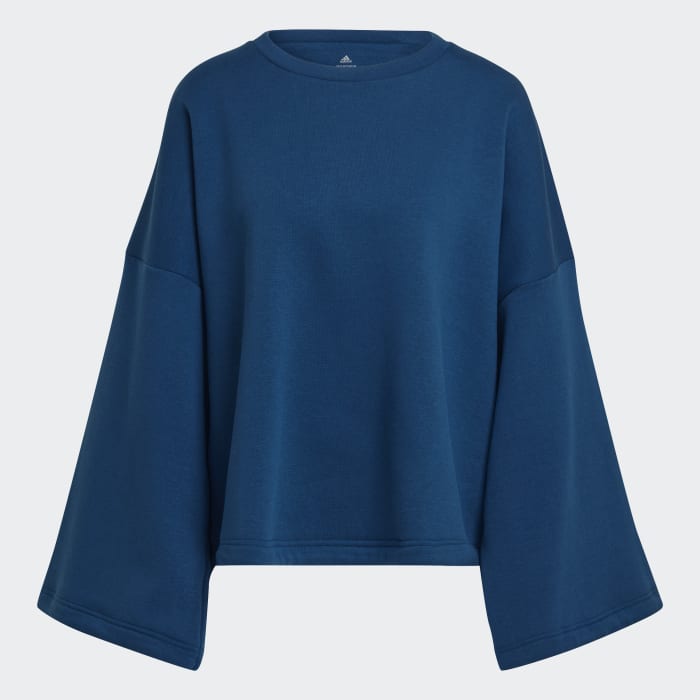 Adidas blue sweatshirt on sale