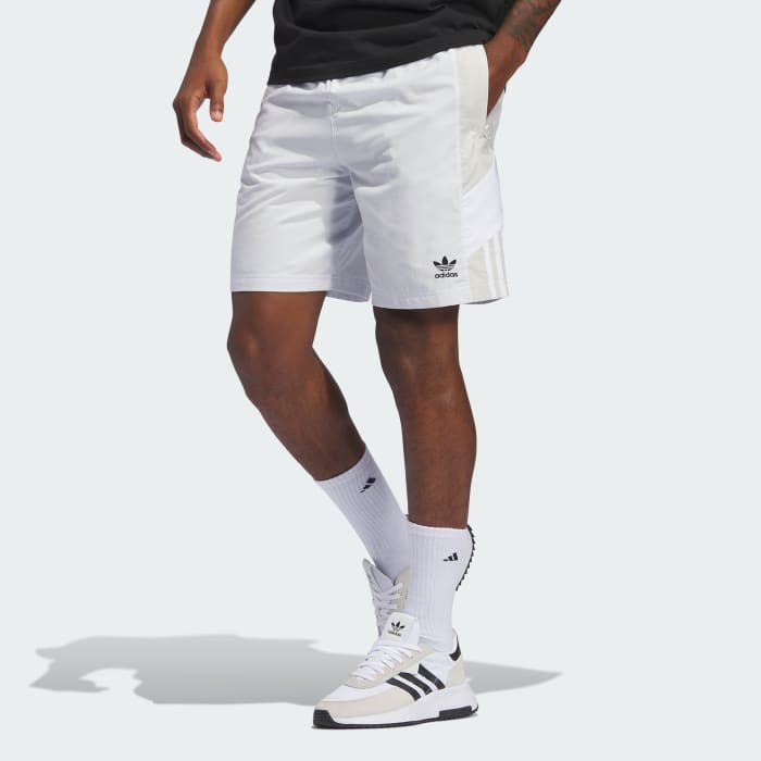 White adidas swim shorts store