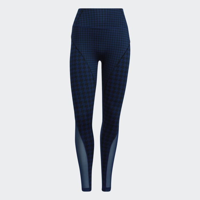 adidas Allover Print Sheer Tights Blue adidas Singapore