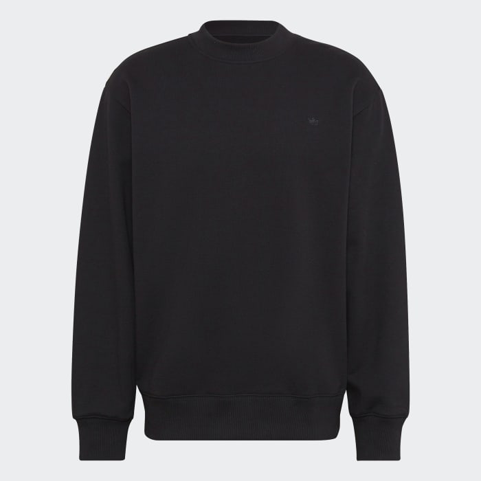 Adidas black sweater mens sales