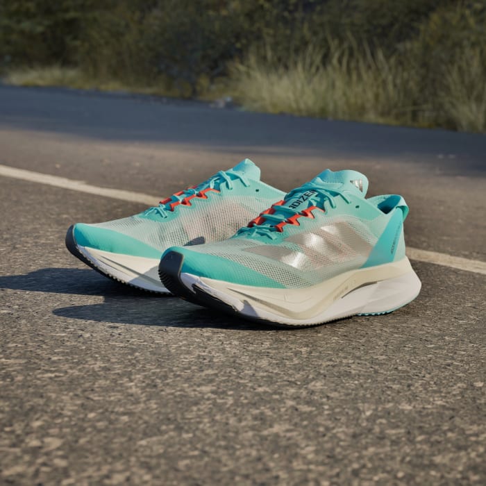 Women Running Turquoise 아디제로 보스턴 12 W