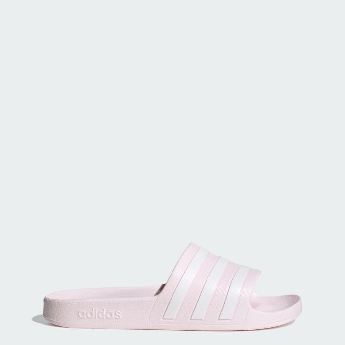 Adidas baby pink slides discount