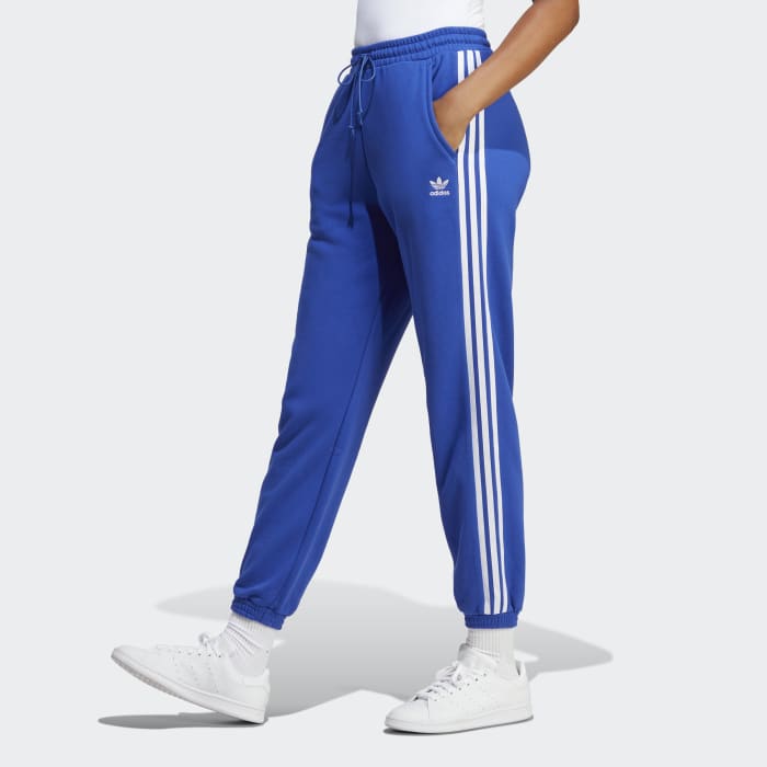 Adidas blue online track pants womens