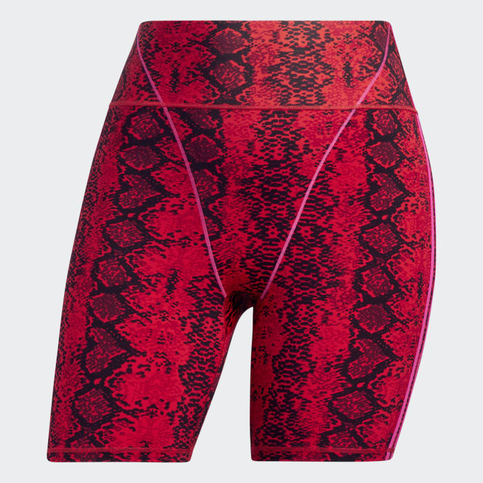 Red adidas shop biker shorts