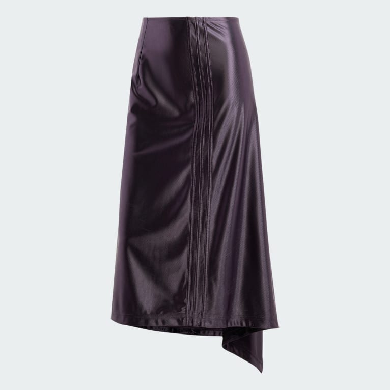 High-Waisted Satin Skirt