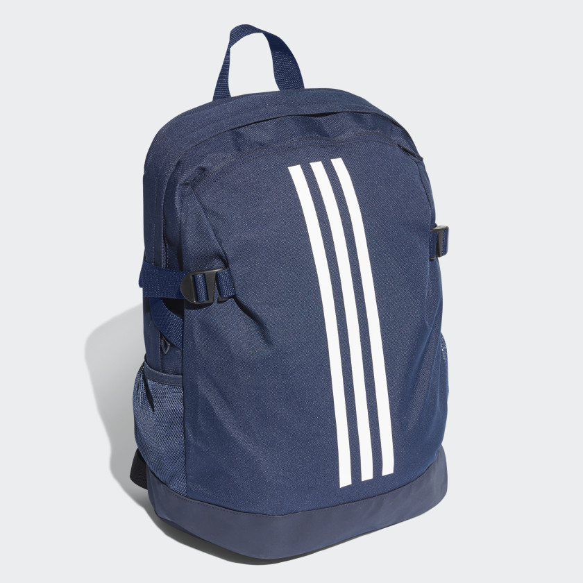 adidas 3-Stripes Power Backpack Medium - Blue | adidas UK