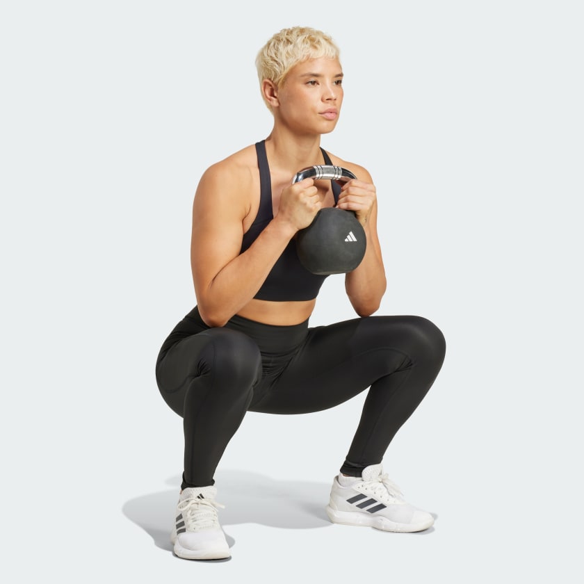 как выглядит adidas women Optime Full-Length Leggings фото