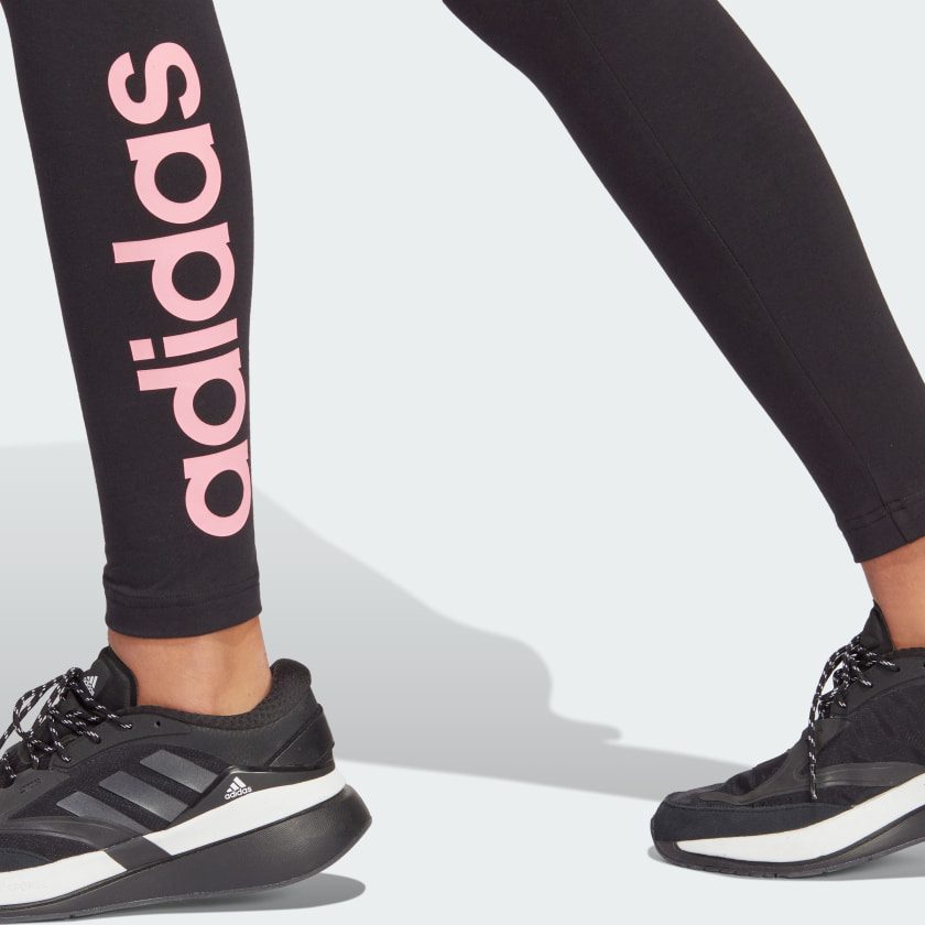 adidas Women's Essentials High-Waisted Logo Leggings, Dark Solid