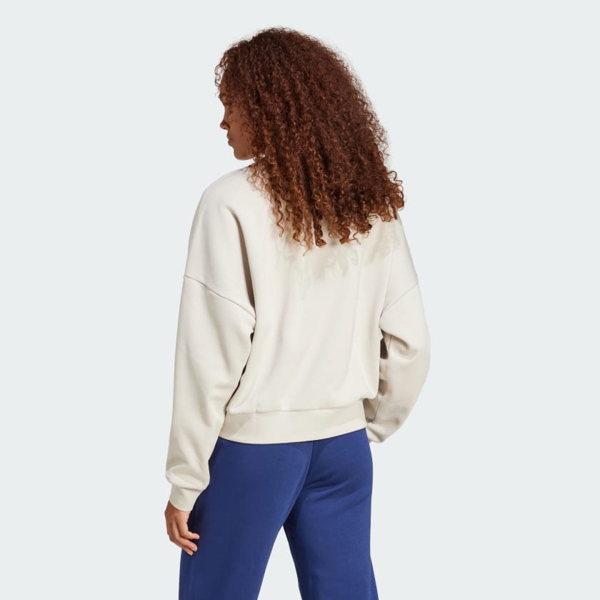 adidas women Essentials Small Logo Feelcozy Sweatshirt - Picture 9 of 47