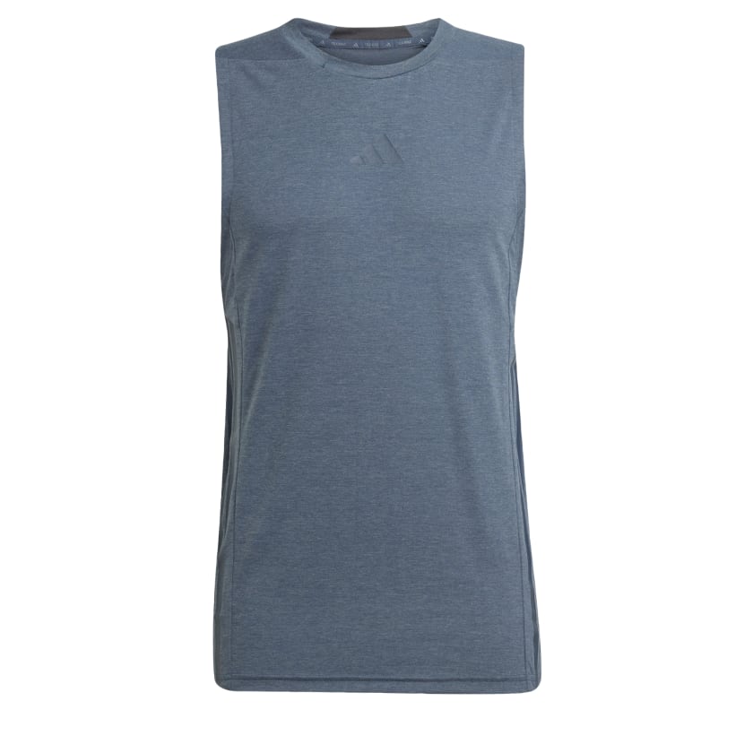 как выглядит adidas men Designed-for-Training 3-Stripes Tank Top фото