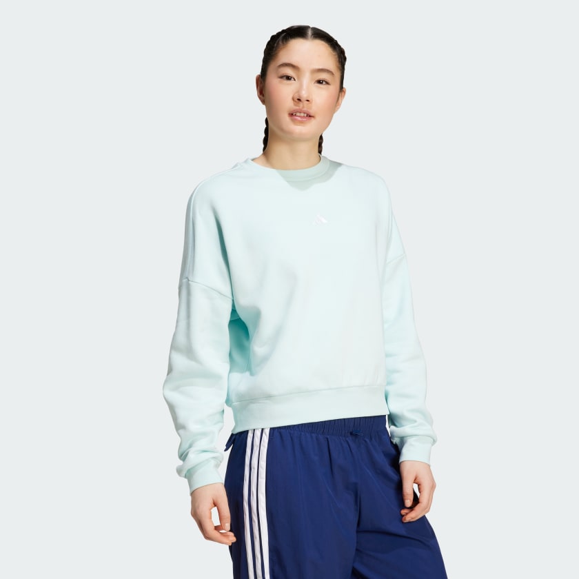 как выглядит adidas women Essentials Small Logo Feelcozy Sweatshirt фото