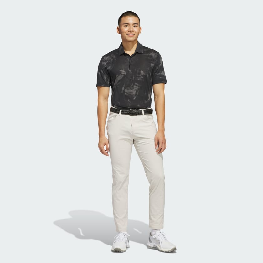 как выглядит adidas men Ultimate365 Printed Mesh Polo Shirt фото