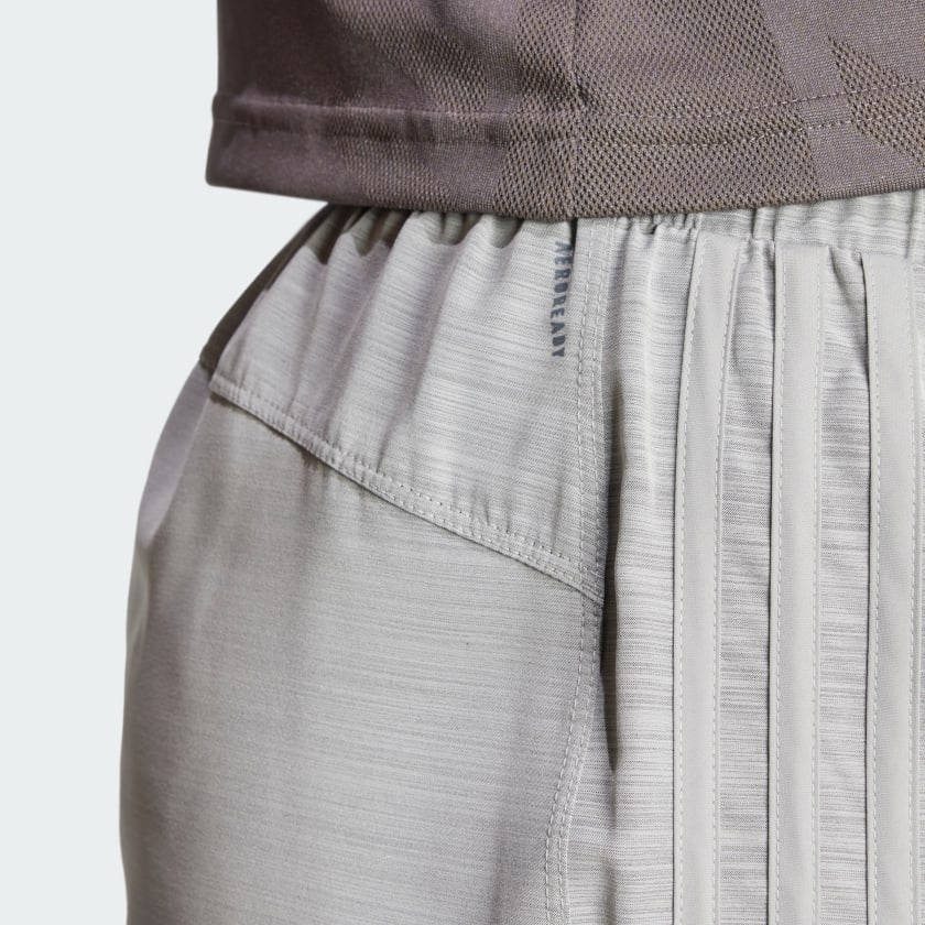 как выглядит adidas women Pacer Training 3-Stripes Woven High-Rise Shorts фото