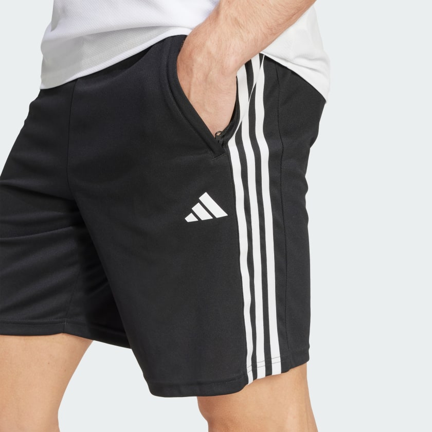 как выглядит adidas men Train Essentials Piqu 3-Stripes Training Shorts фото