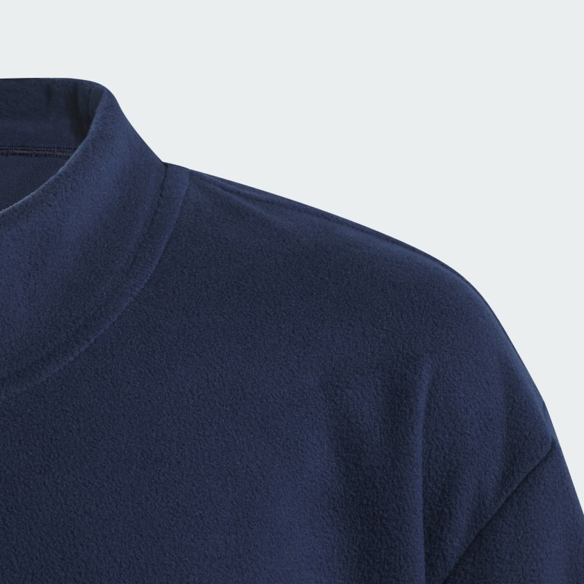 как выглядит adidas kids Fleece Mock Pullover Kids фото