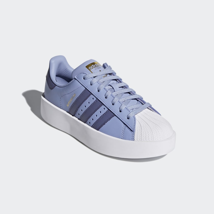 adidas white & black superstar trainers