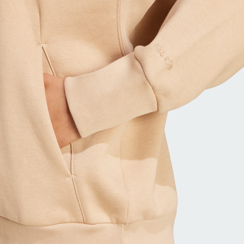 как выглядит adidas women ALL SZN Fleece Loose Hoodie фото