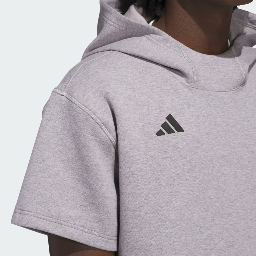 как выглядит adidas men Dugout Short Sleeve Hoodie Gender Neutral фото