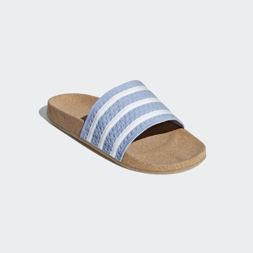 adidas Adilette Cork Slides - Blue | adidas Belgium
