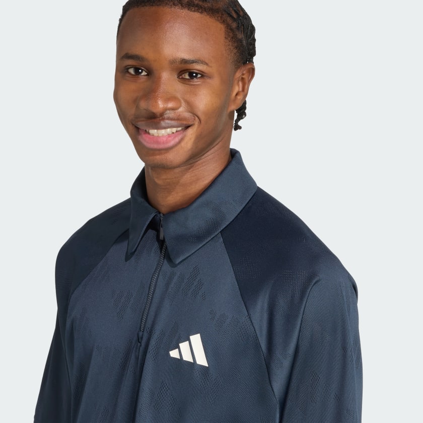 как выглядит adidas men Stadium Jacquard Polo Tee фото