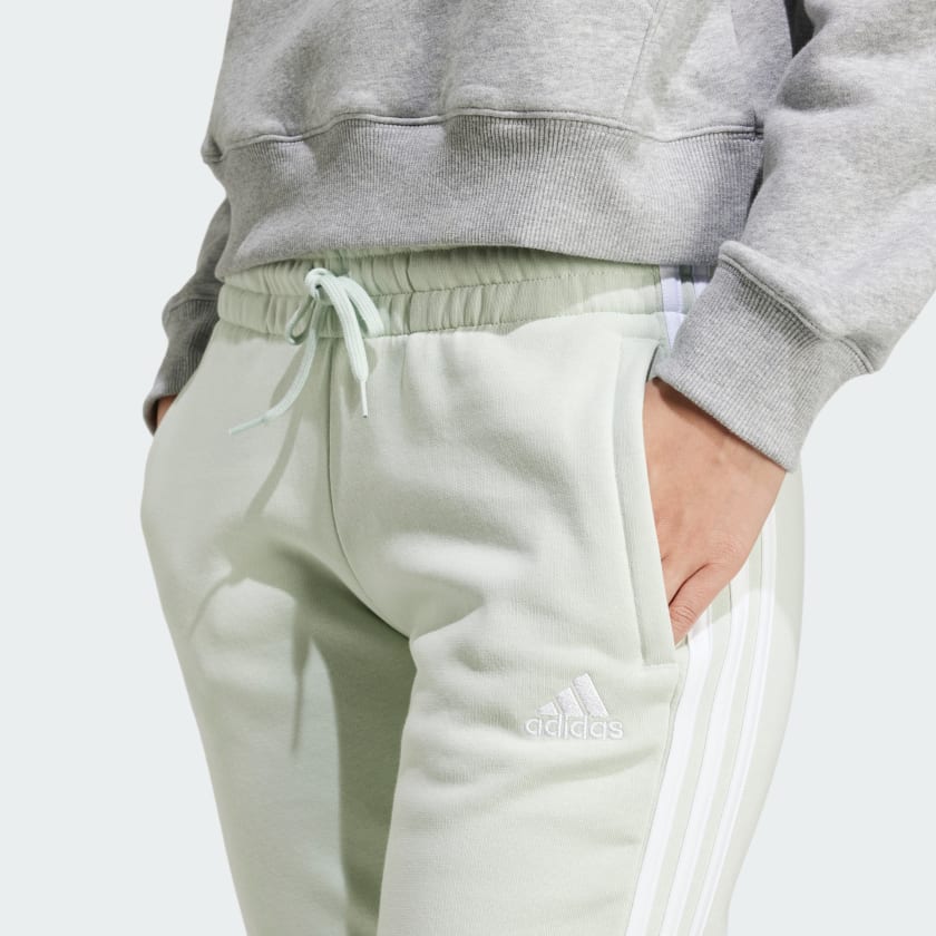 adidas women Essentials 3-Stripes Fleece Pants - Picture 10 of 23