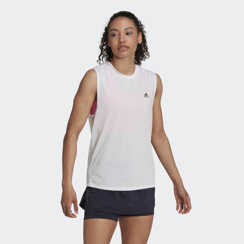 Adidas muscle tee women's hotsell