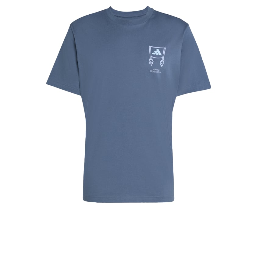 как выглядит adidas men Stadium Crowd Loose Graphic Tee фото