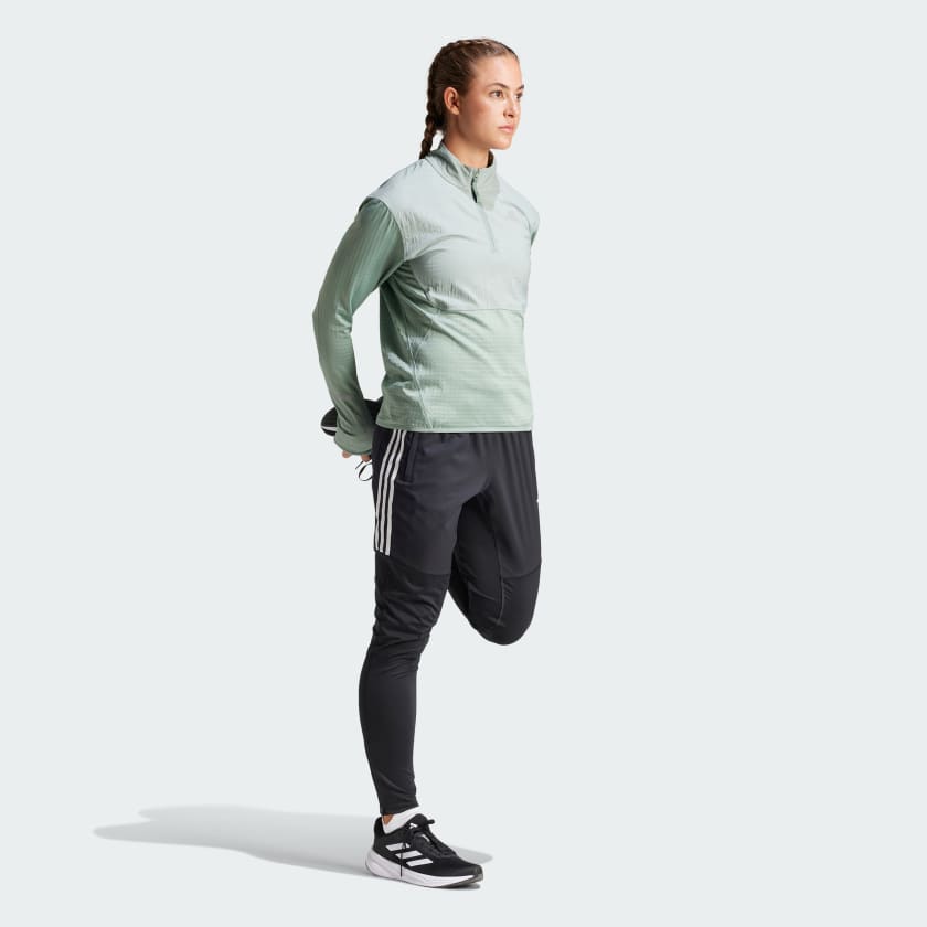 adidas women Ultimate Hi Vis Reflective 1/2-Zip Top - Picture 10 of 13
