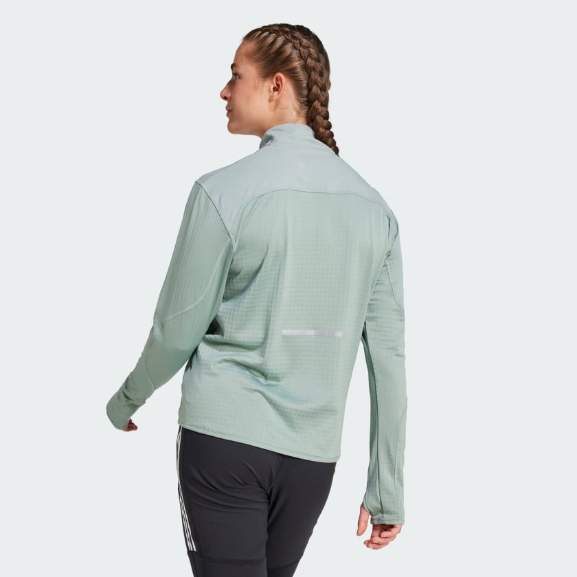 adidas women Ultimate Hi Vis Reflective 1/2-Zip Top - Picture 9 of 13