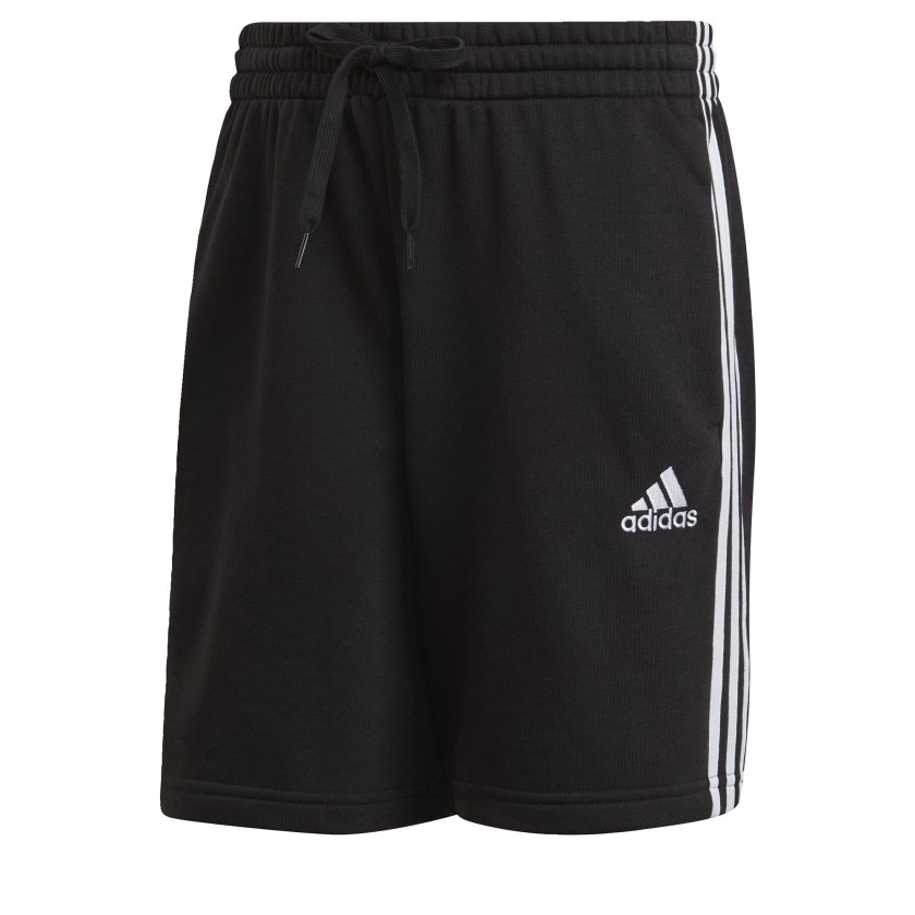 как выглядит adidas men Essentials French Terry 3-Stripes Shorts фото